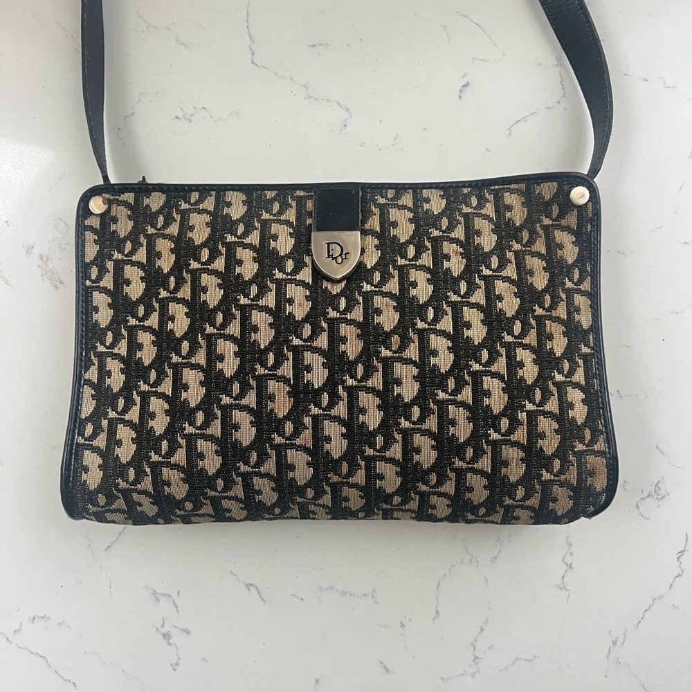 Dior Monogram vintage authentic shoulder bag